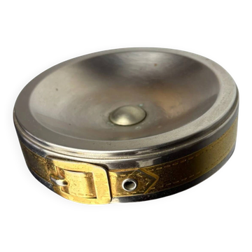 Maria Pergay's style belt buckle ashtray, France, 1970s
