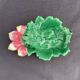 Vintage Vallauris ceramic catchall leaf radish handmade France