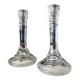 Pair of Italian Crystal Candlesticks 1970