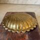 Cendrier coquille en laiton massif