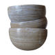 Set of 3 bowls in artisanal sandstone