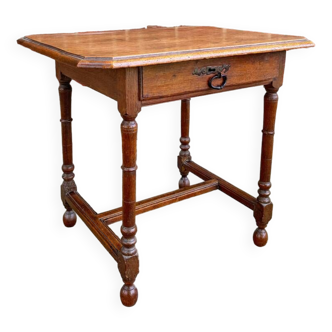 Table à écrire En Chêne D’époque Louis XIII XVII Eme Siècle