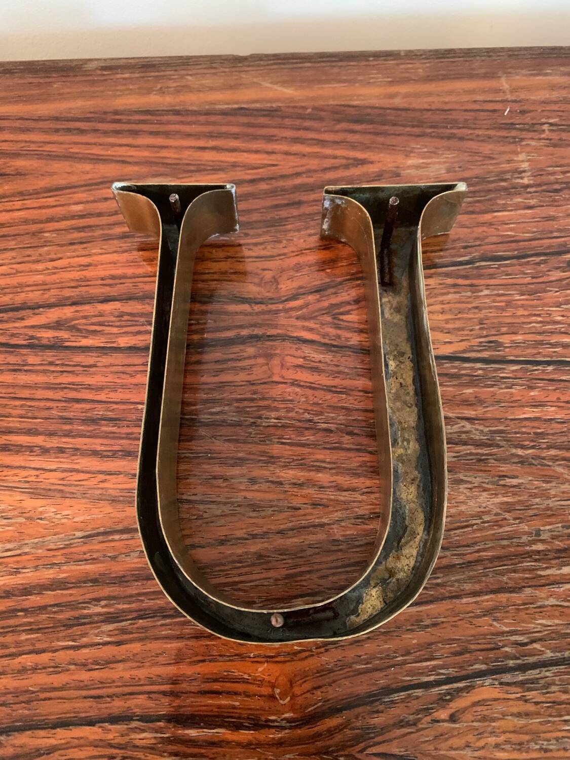 Golden sign letter “U”