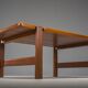 Table basse danoise en teck attribuée à Niels Bach, années 1960
