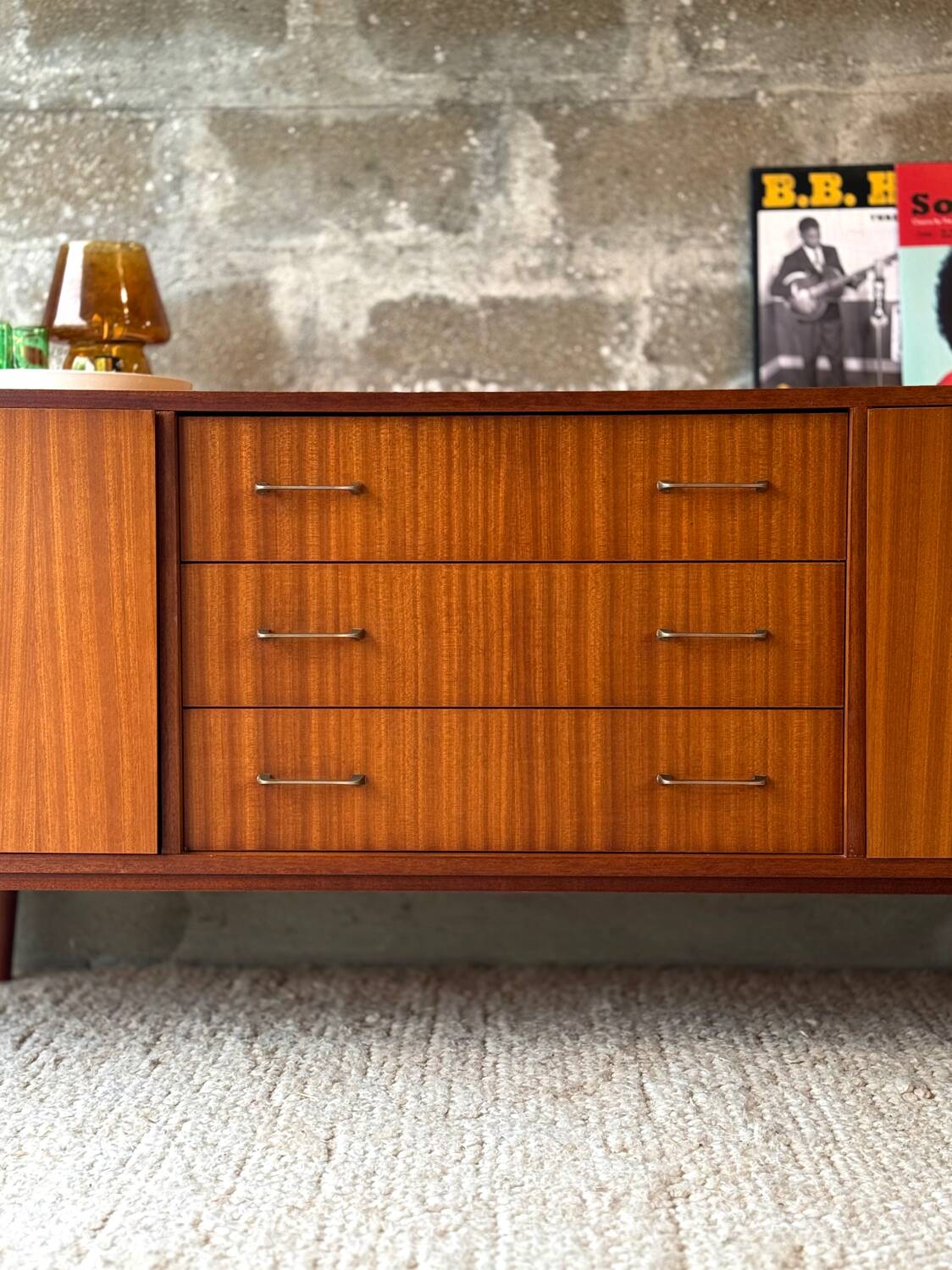 Vintage Scandinavian teak sideboard from the 60s/70s.