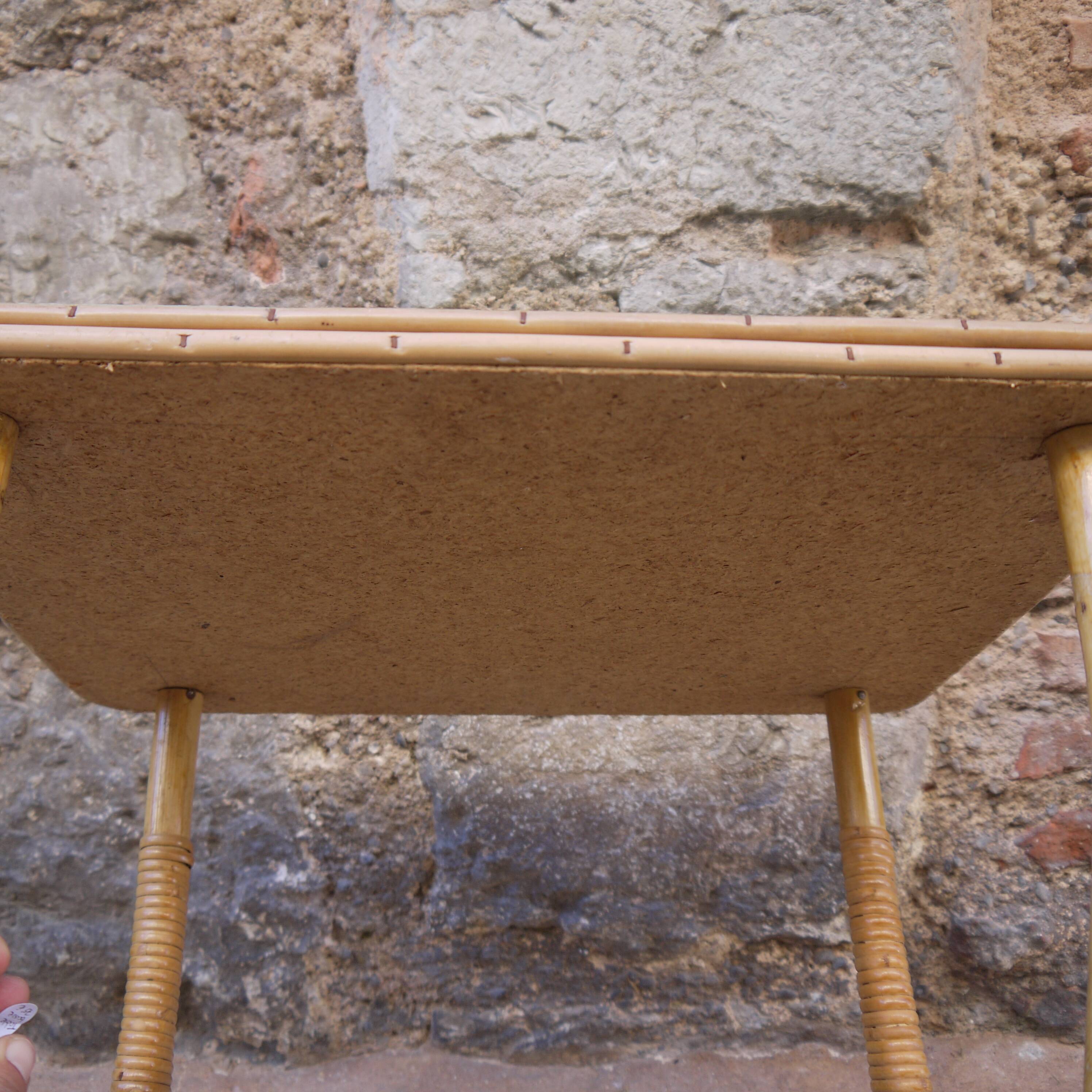 Rattan magazine holder