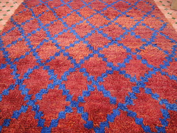 Carpet beni ouarain 231 x 144 cm,