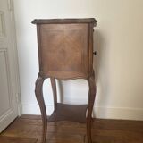 Pink marble bedside table