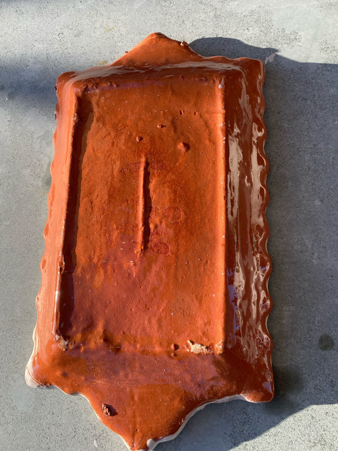 Hand-painted artisanal ceramic plate – vintage Berber decor