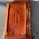 Hand-painted artisanal ceramic plate – vintage Berber decor