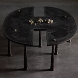 Thomas Serruys iron brutalist coffee table, Belgium, 2019