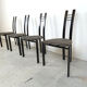 Postmodern dining chairs, 1980s set of 4