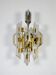 Oscar Torlasco for Stilkronen wall sconce, cut Murano glass, Italy, circa 1970s