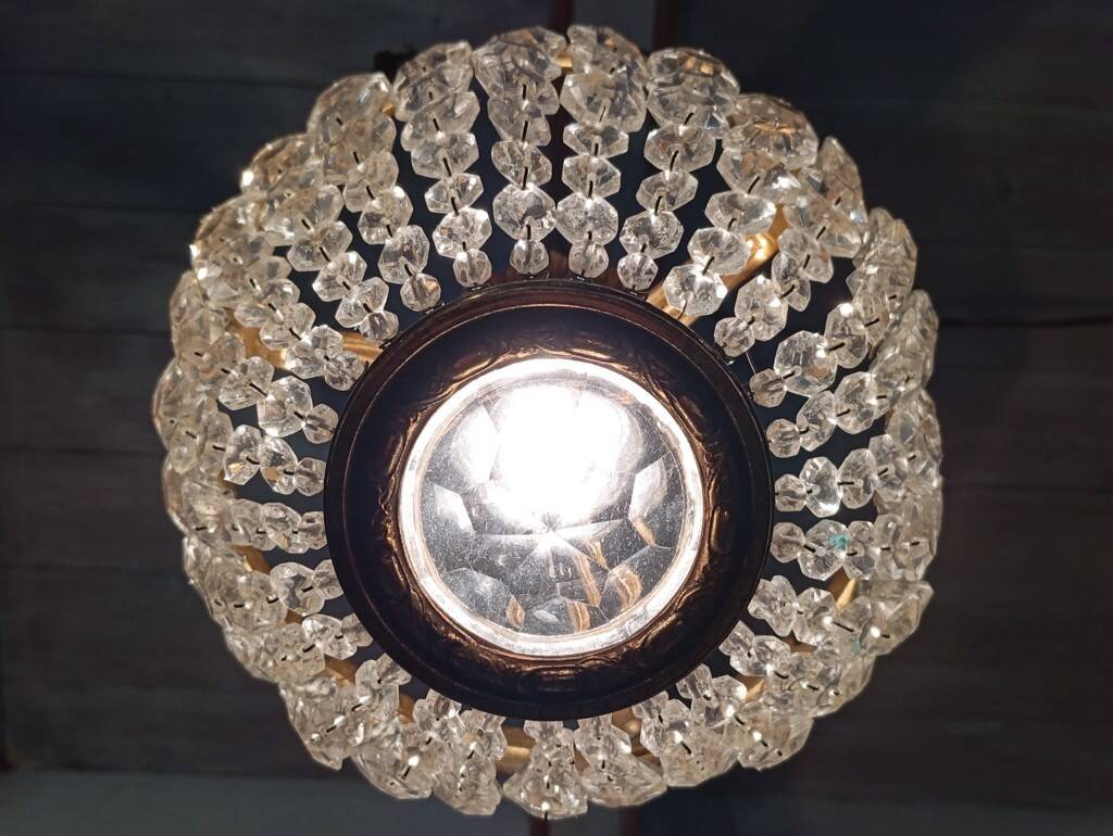 1960s crystal chandelier