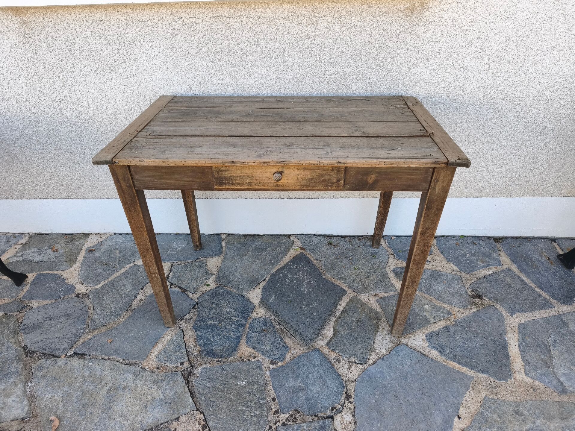 Farm table / small vintage solid wood desk