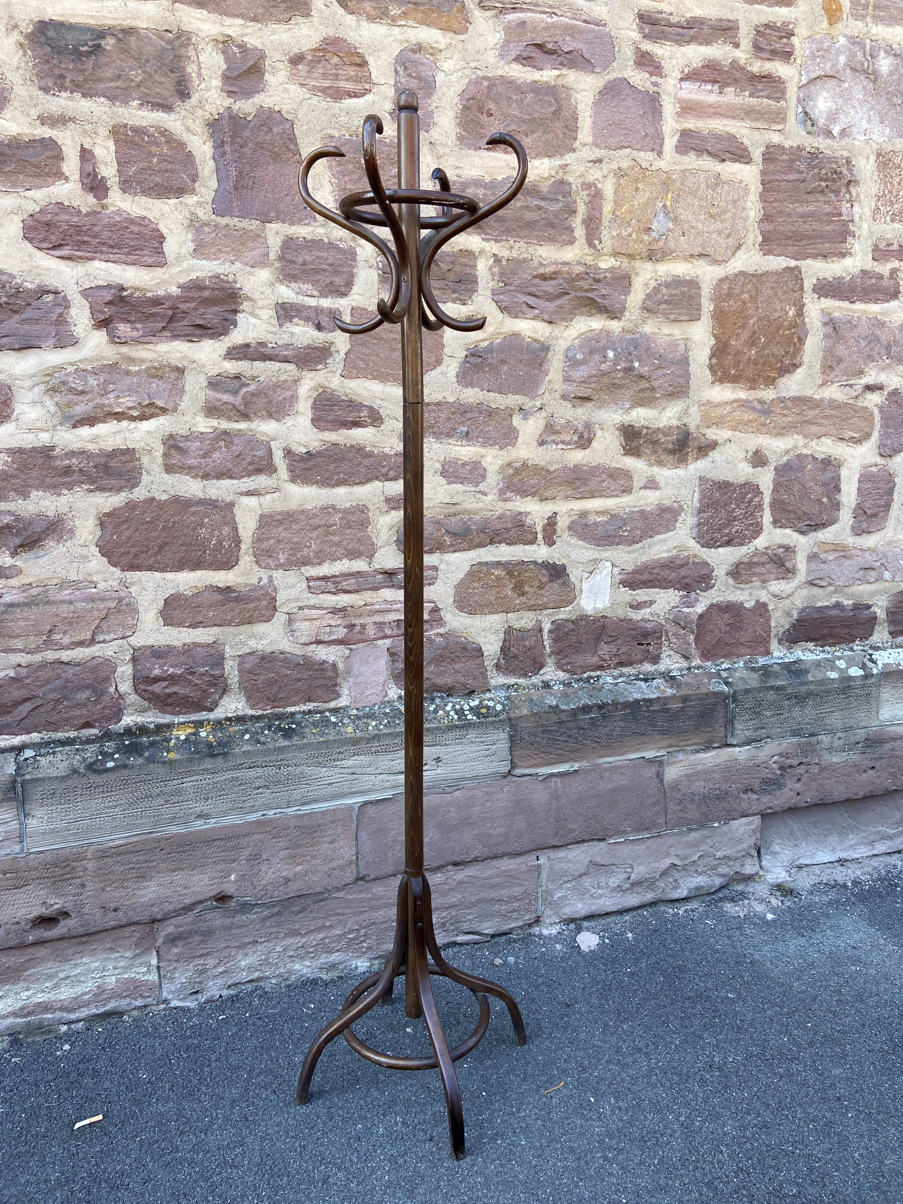 Baumann coat rack on vintage parrot stand