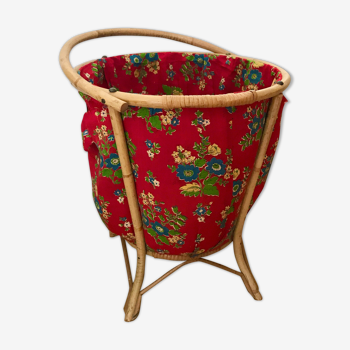 Rattan work basket