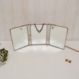 Mirror barber triptych beveled