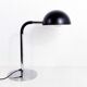 Black and chrome metal desk lamp