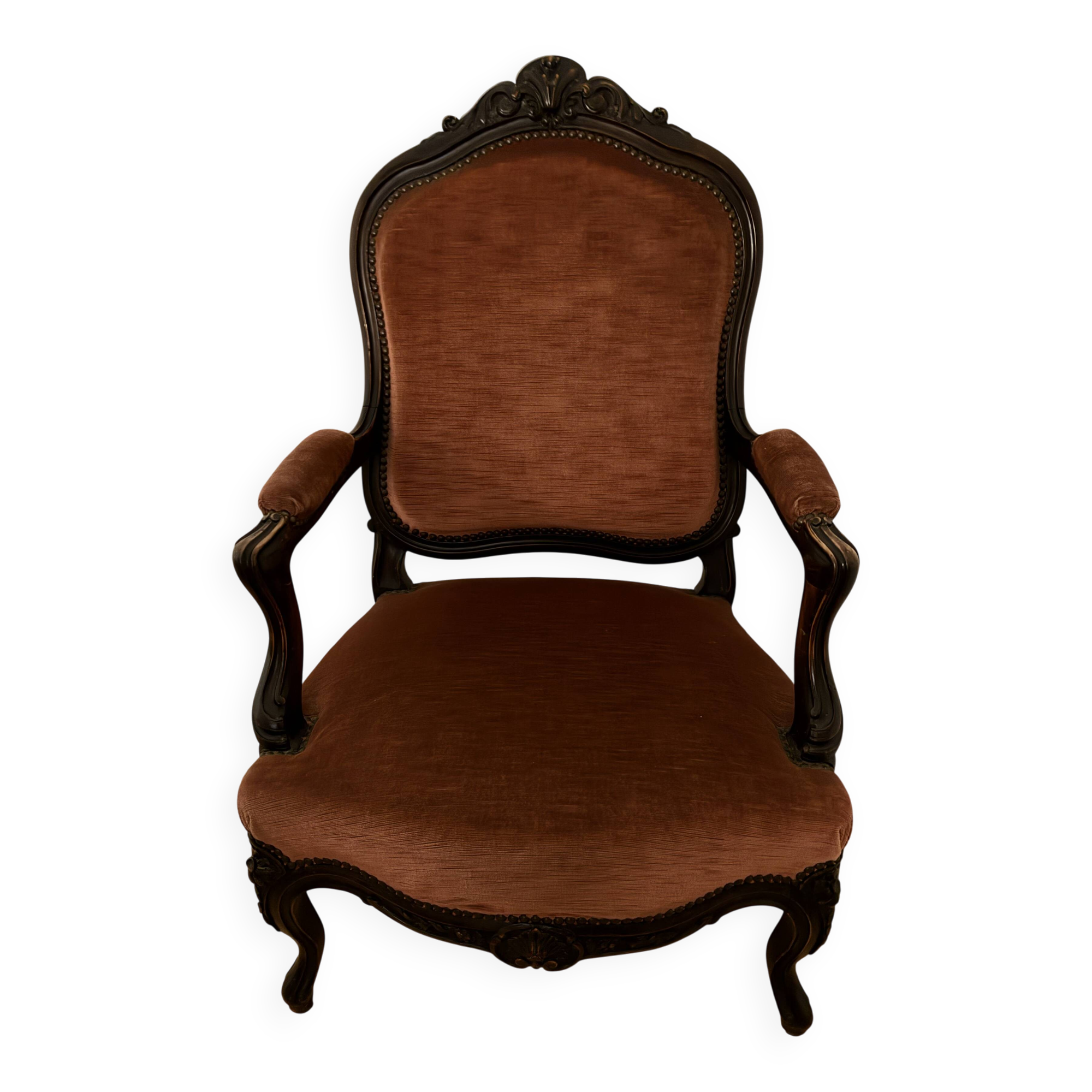 Paire de 2 Fauteuils Cabriolets de style Louis XV
