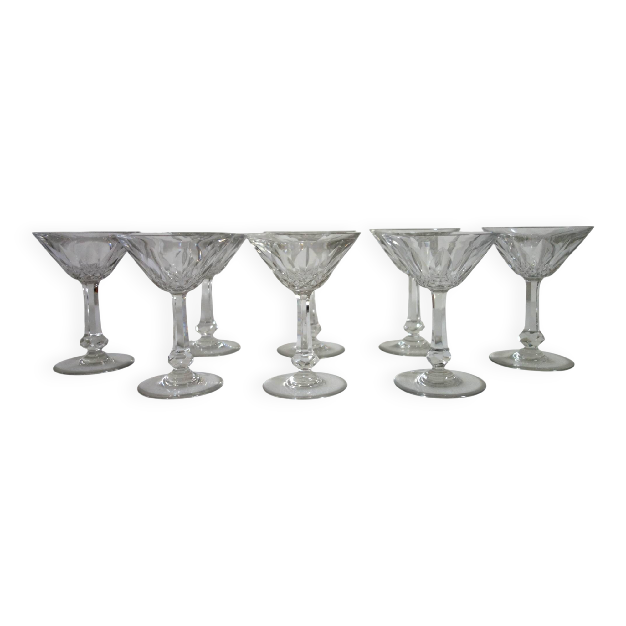 8 Baccarat Tourville champagne coupes