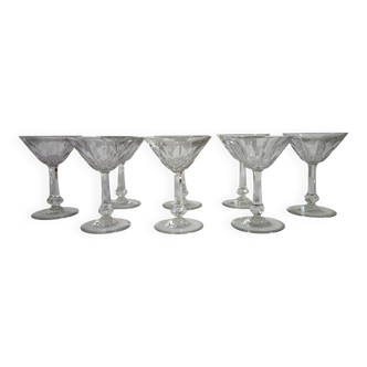 8 Baccarat Tourville champagne coupes