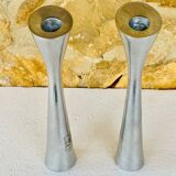 Scandinavian pair of candlesticks by Broste, Copenhagen circa 1970/1980.