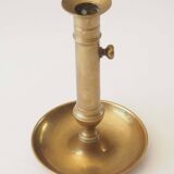 Brass candle holder bobeche and cup