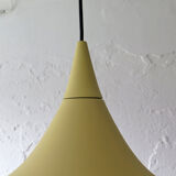 Danish lacquered metal suspension lamp, 1980s