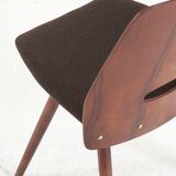 Set of 4 dining lollipop chairs by františek jirák for tatra, 60's