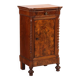 Antique Louis-Philippe bedside table in walnut, Italy, 19th century.