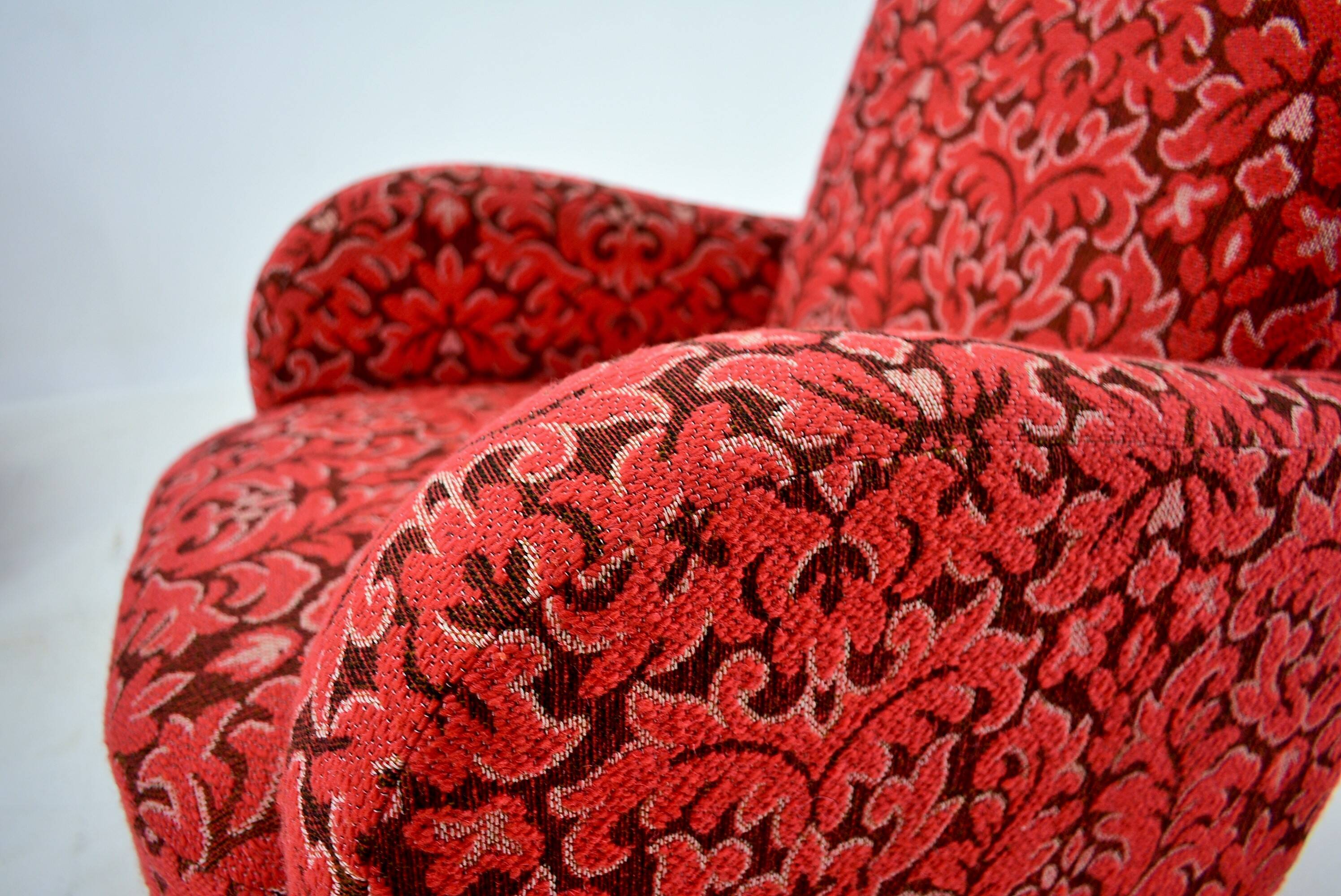 Set of Two Rare Art Deco Armchairs , Czechoslovakia, 1949s