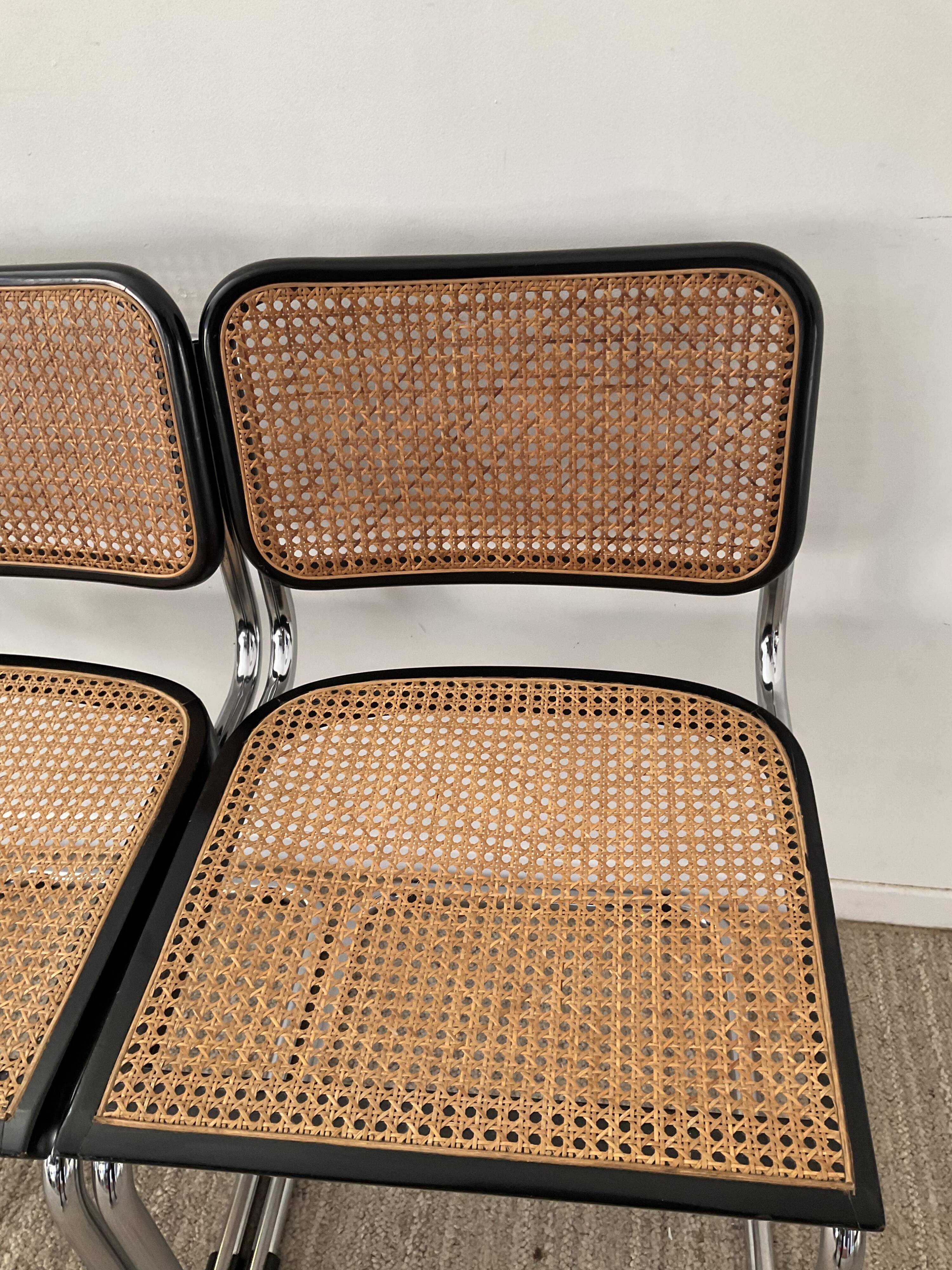 Pair of chairs Marcel Breuer Cesca B32