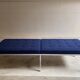 Florence Knoll bench for Knoll Studio blue fabric.