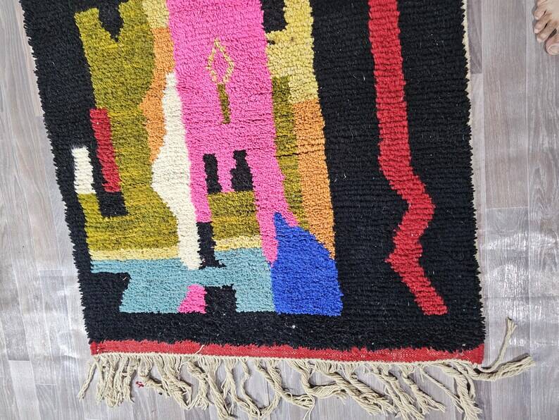 Colorful Moroccan Berber rug 250cm x 150cm