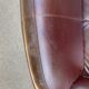 Burgundy brown leather living room sofa and club chair