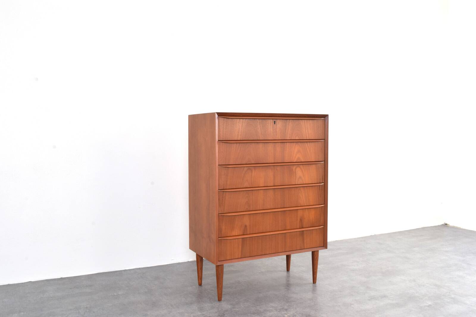 Mid-Century Danish Teak Chest of Drawers, 1960s.