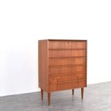 Mid-Century Danish Teak Chest of Drawers, 1960s.