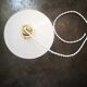 Lampshade opaline white art deco 1930 pendant lamp