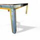 Table basse signée Renato Zevi, Italie, années 1970
