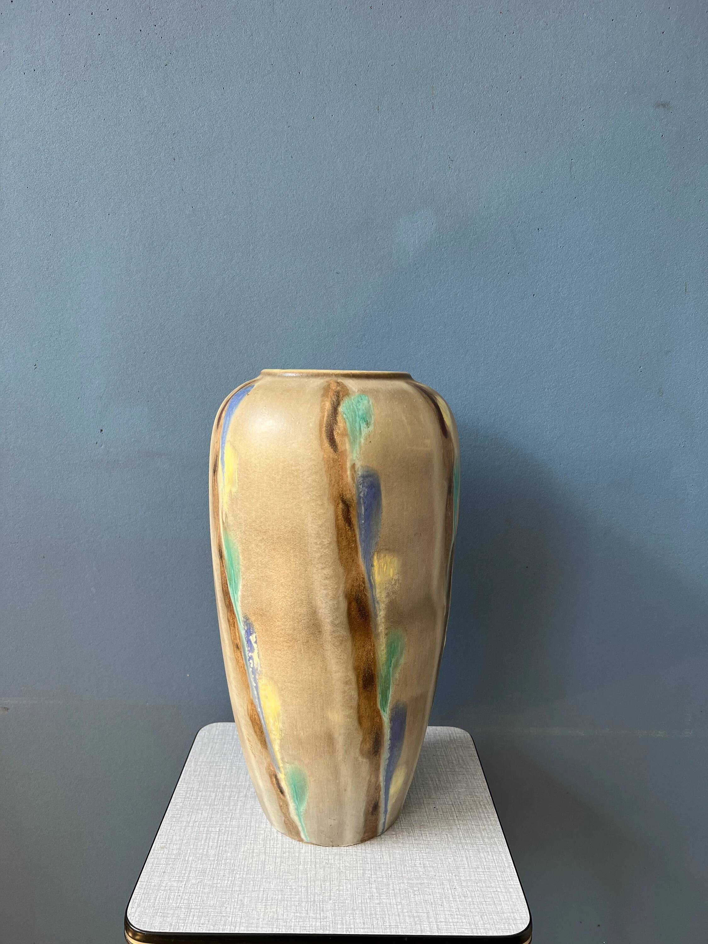 Vase en céramique coloré West Germany