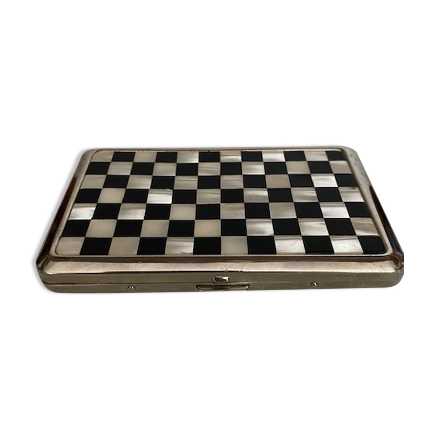Vintage cigarette holder 1960 checkerboard