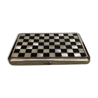 Vintage cigarette holder 1960 checkerboard