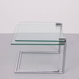Ronald Schmitt Tisch set side tables 1970s Germany