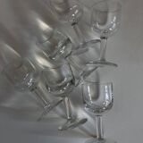 Set of 6 tulip-shaped thieves' glasses, 1950s, XXS, bistro counter