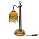 Vintage Beaded Lamp On Brass Base, 1960/70s