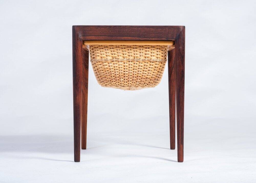 Sewing Table in Rosewood by Severin Hansen for Haslev Møbelsnedkeri, Denmark, 1960s