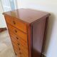 Semainier-Commode- 7 tiroirs-merisier-Style Louis Philippe-Pieds trapèze
