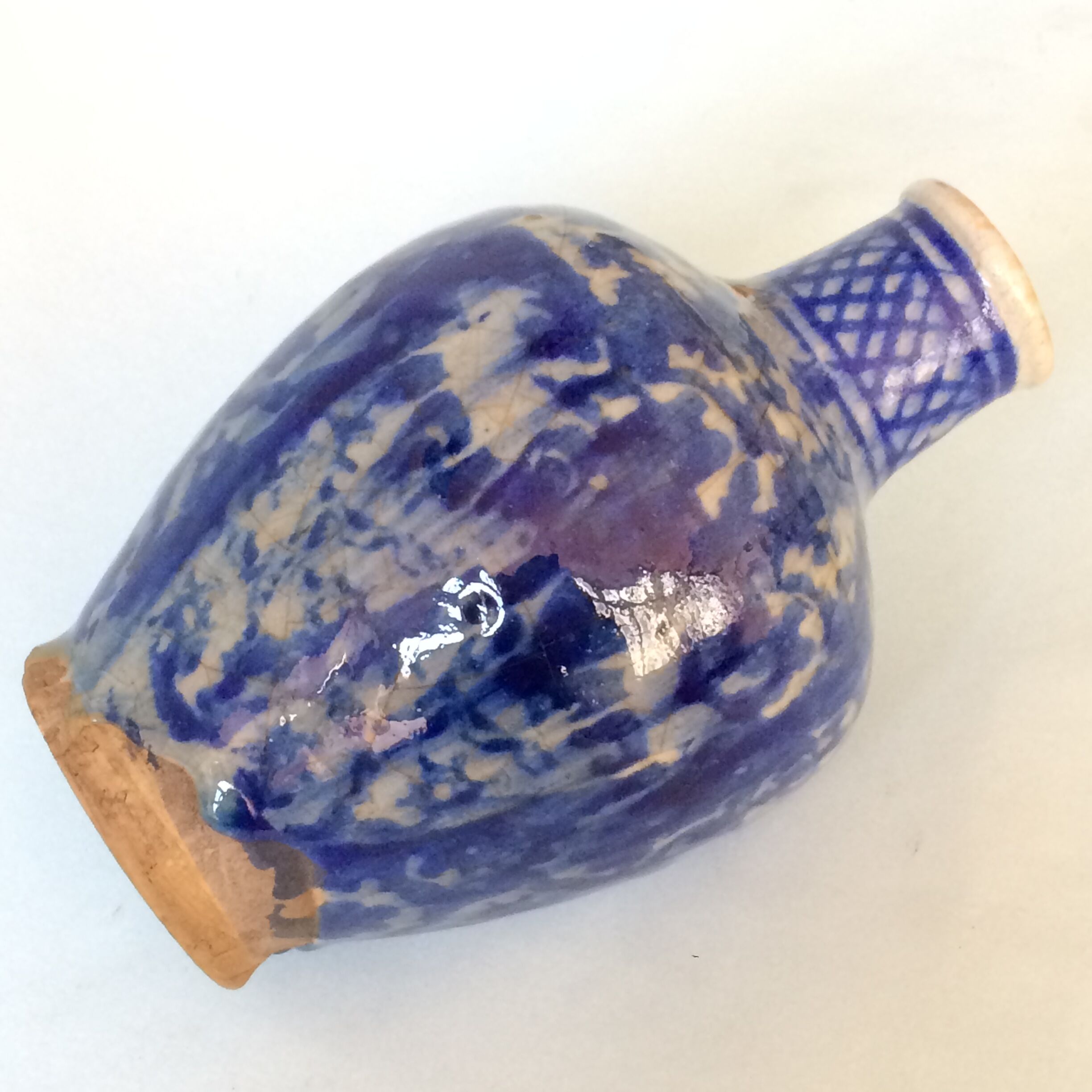 Ceramic decanter chemla blue