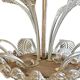 4-light glass chandelier attributed to Murano, 20th century